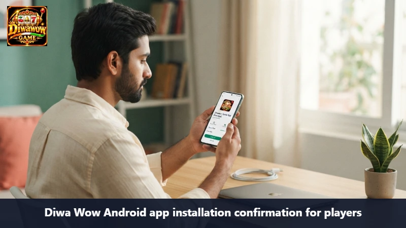 Diwa Wow Android app installation confirmation for players